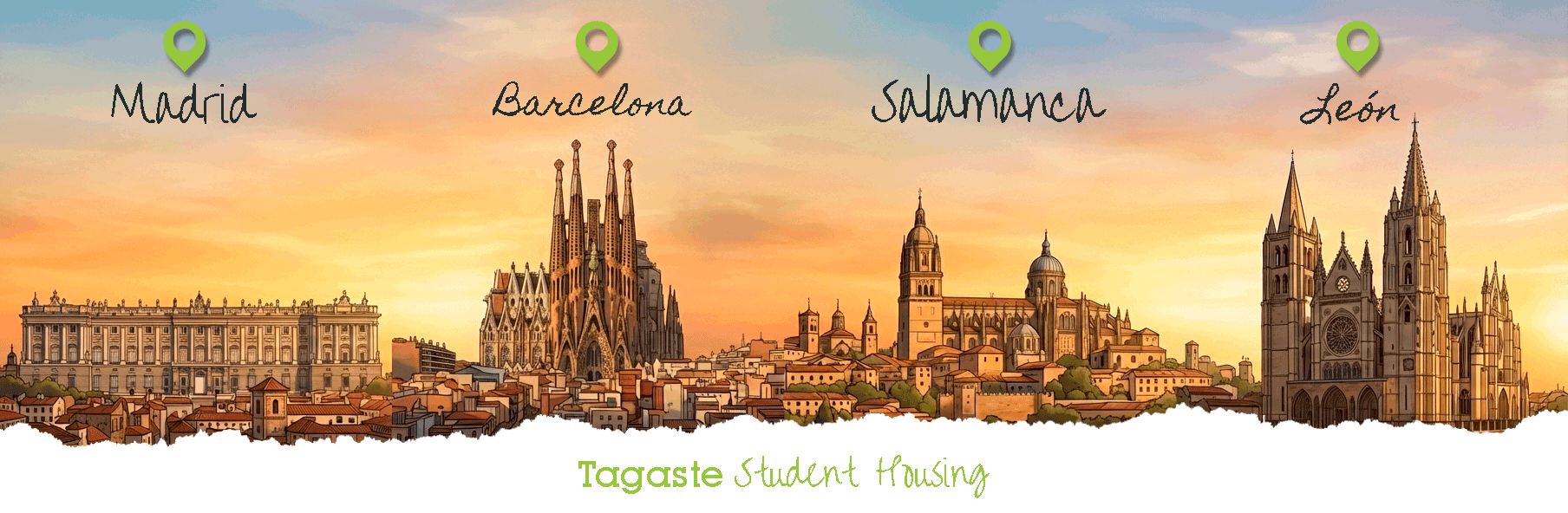 Madrid, Barcelona, Salamanca y León — Residencias Universitarias Tagaste